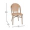 Flash Furniture Lourdes French Bistro 31.5in. Tbl, Natural/Wht PE Rattan, Glss Top w/4 Stck Chairs - Light Natural SDA-AD641012-80-4001-F-NATWH-LTNAT-GG - alternate 10